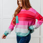 Gradual Feelings Striped Sweater Tops