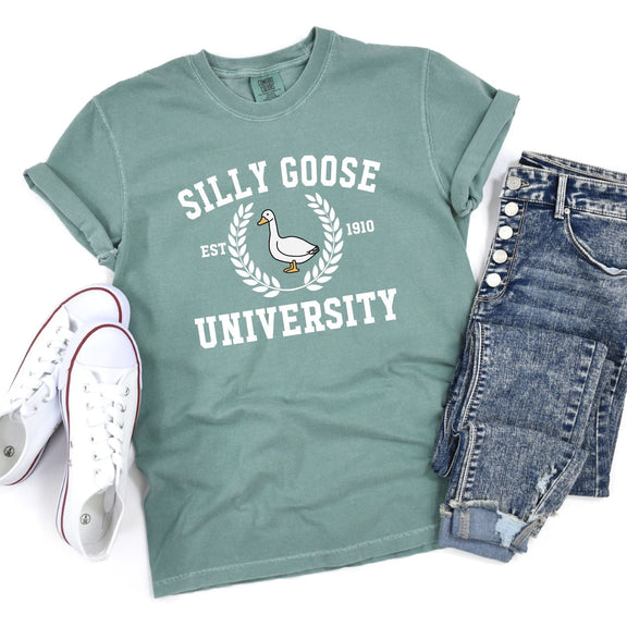 Silly Goose University Graphic Tee Womens   