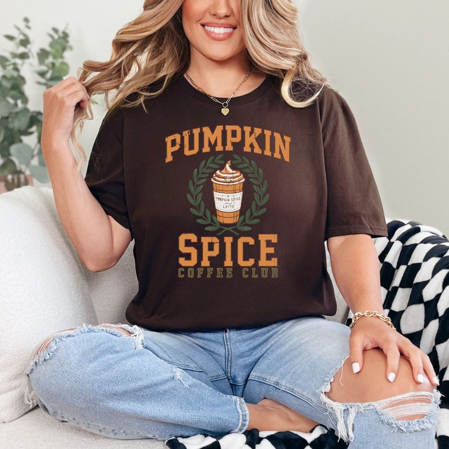 Pumpkin Spice Latte Graphic Tee Womens   