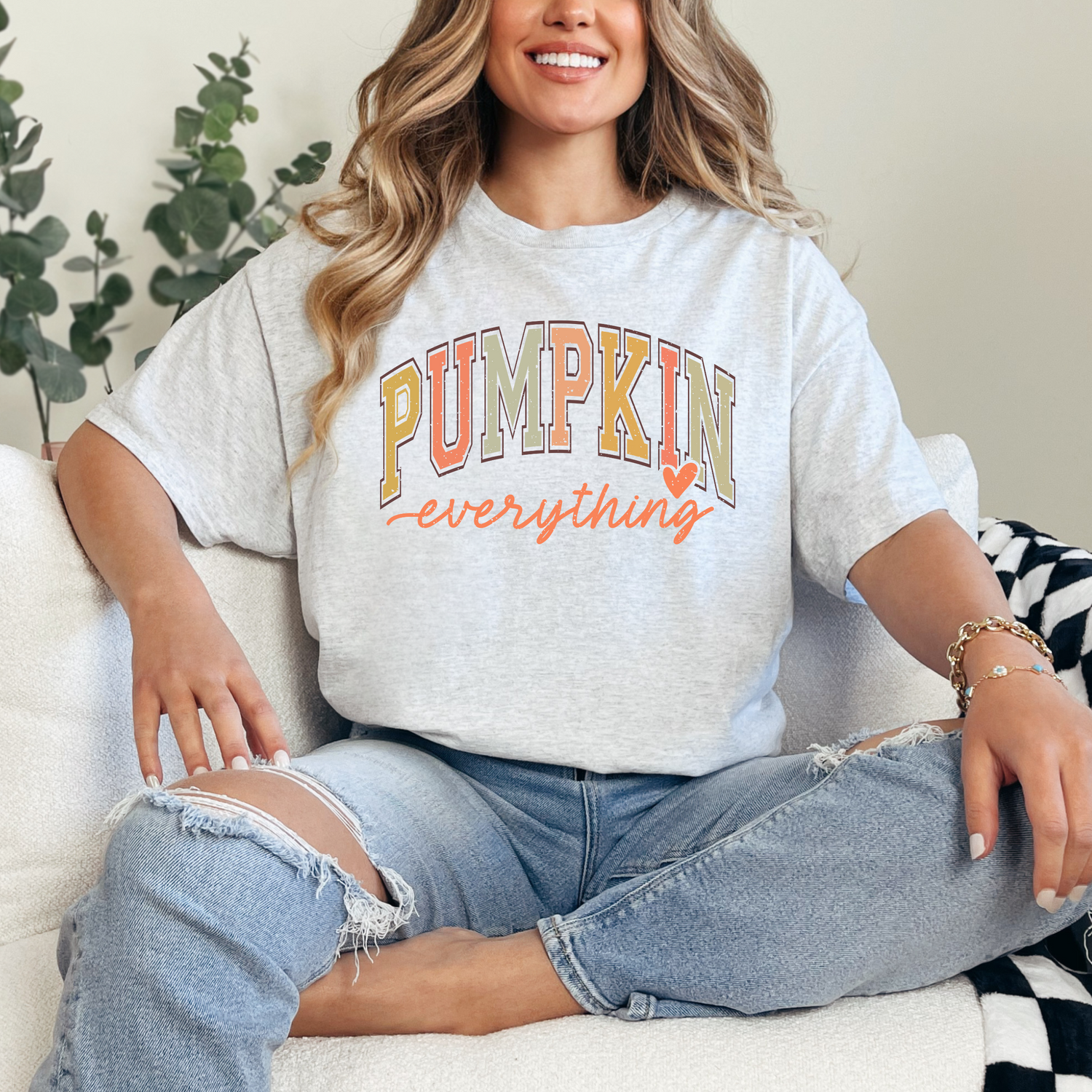 Pumpkin Everything Graphic Tee Womens   