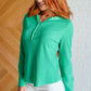 Greensleeves Waffle Knit Henley Womens Tops   