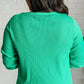 Greensleeves Waffle Knit Henley Womens Tops   