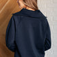 Hamptons Travel Half Zip Pullover in Navy Athleisure   