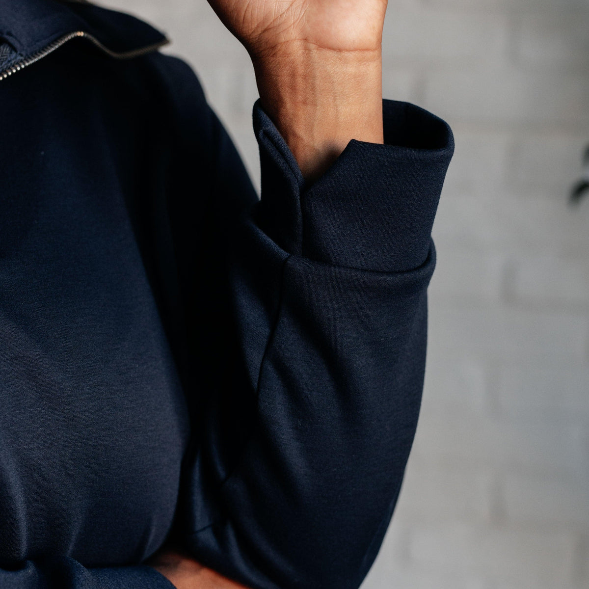 Hamptons Travel Half Zip Pullover in Navy - Three Mad Hatters Mercantile 