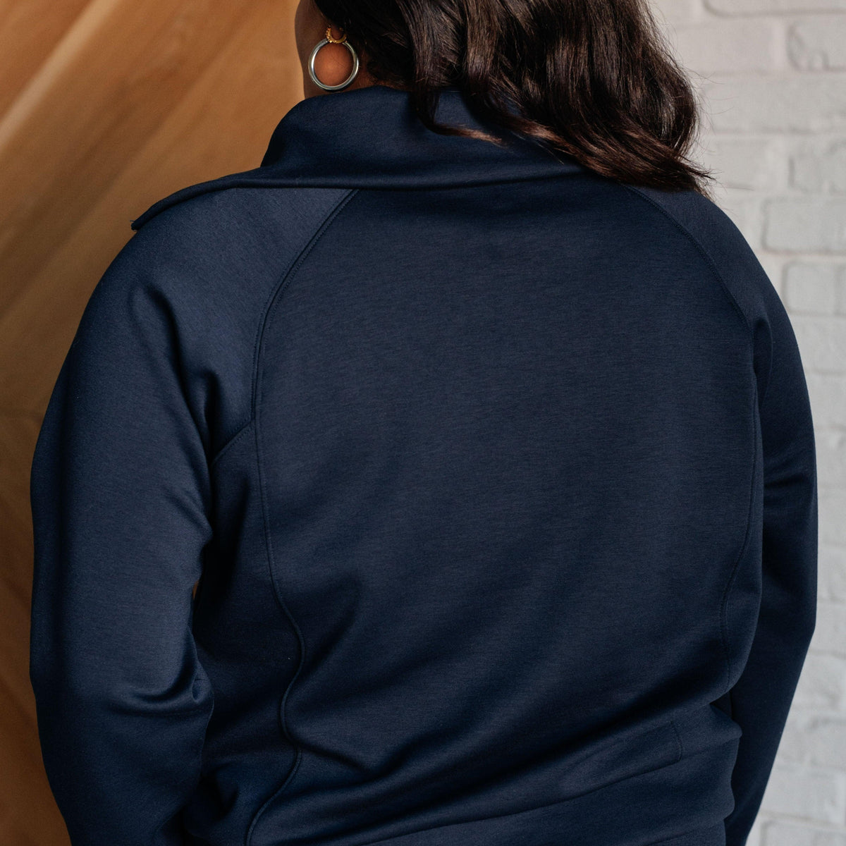 Hamptons Travel Half Zip Pullover in Navy - Three Mad Hatters Mercantile 