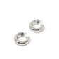 1" Harlowe Hoops Earrings Silver