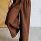 Harmony High Rise Wide Leg Pants in Brown Bottoms   