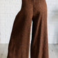 Harmony High Rise Wide Leg Pants in Brown Bottoms   