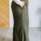 Harmony High Rise Wide Pants in Olive Bottoms   