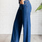 Hazel High Rise Vintage Wide Leg Jeans Denim   