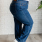 Hazel High Rise Vintage Wide Leg Jeans Denim   