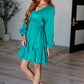 Head Held High V-Neck Balloon Sleeve Dress Womens Dresses   