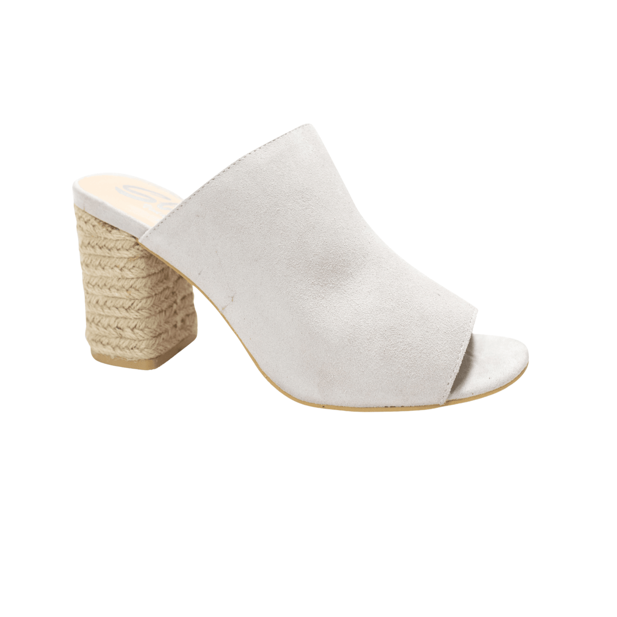 Helena Heeled Sandal in Ice Suede - Three Mad Hatters Mercantile 
