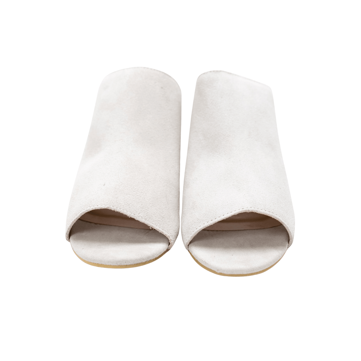 Helena Heeled Sandal in Ice Suede - Three Mad Hatters Mercantile 