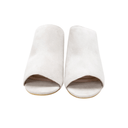 Helena Heeled Sandal in Ice Suede