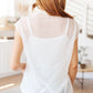 Here And Now Layering Top In Cream Womens Tops   