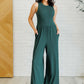 Hilary Wide Leg Jumpsuit in Green Jumpsuits & Rompers   