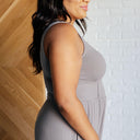 Hilary Wide Leg Jumpsuit in Grey