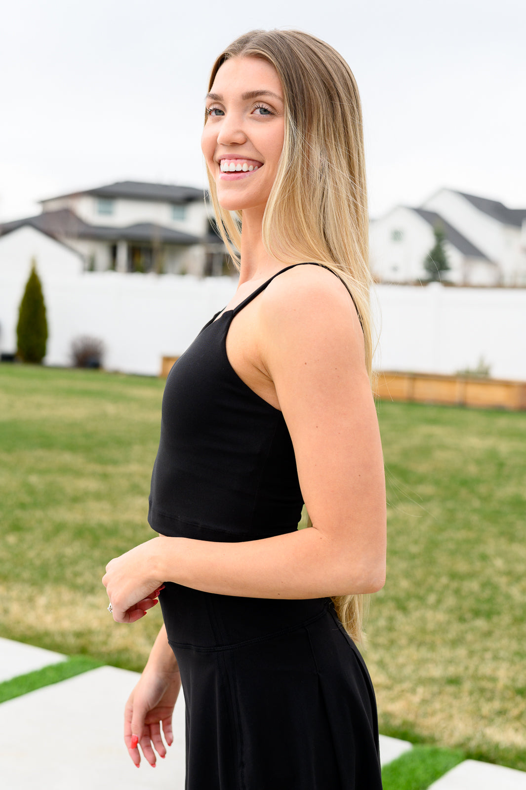 Hot Yoga Tank in Black Womens Cropped Tank   