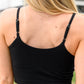 Hot Yoga Tank in Black Womens Cropped Tank   