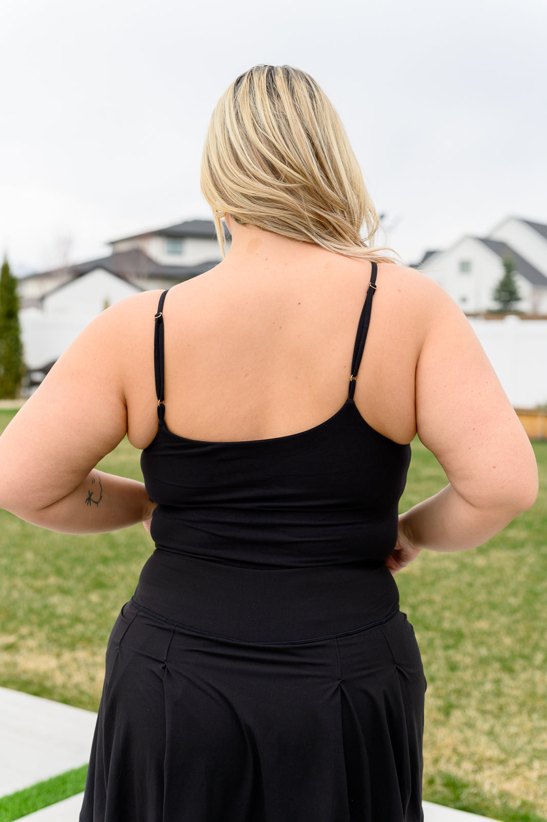 Hot Yoga Tank in Black Womens Cropped Tank   