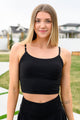 Hot Yoga Tank in Black Womens Cropped Tank   