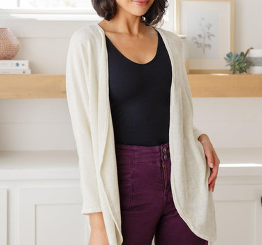 How's It Going Open Front Cardigan