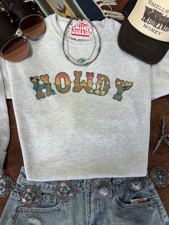 Howdy Graphic Sweatshirt Sweatshirts   