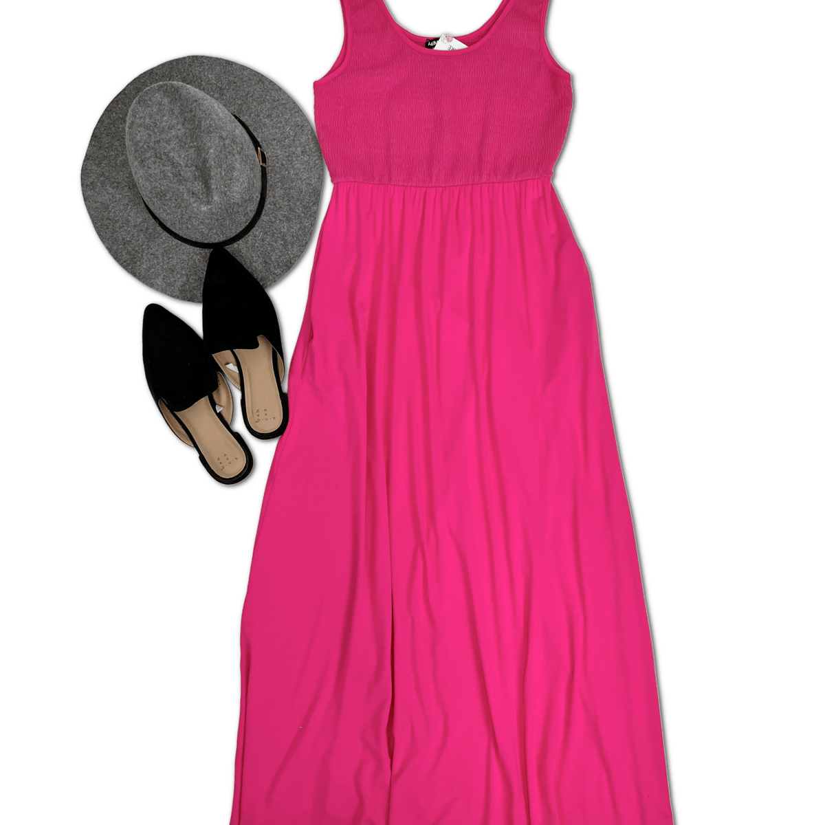Begonia Beauty Maxi Dress - Three Mad Hatters Mercantile 