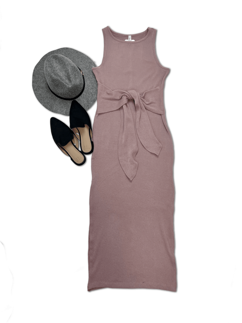 Embrace Your Beauty Mauve Dress - Three Mad Hatters Mercantile 