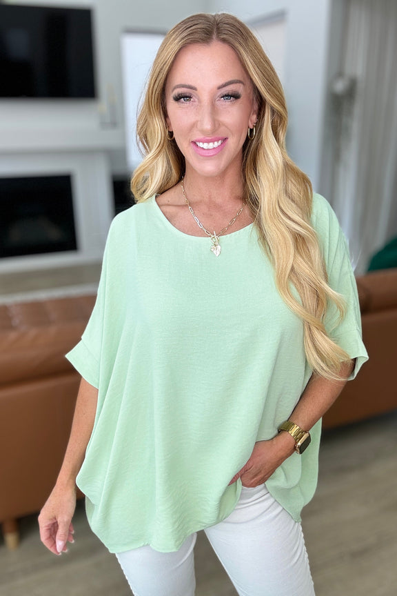 Feels Like Me Dolman Sleeve Top in Sage Womens Tops   