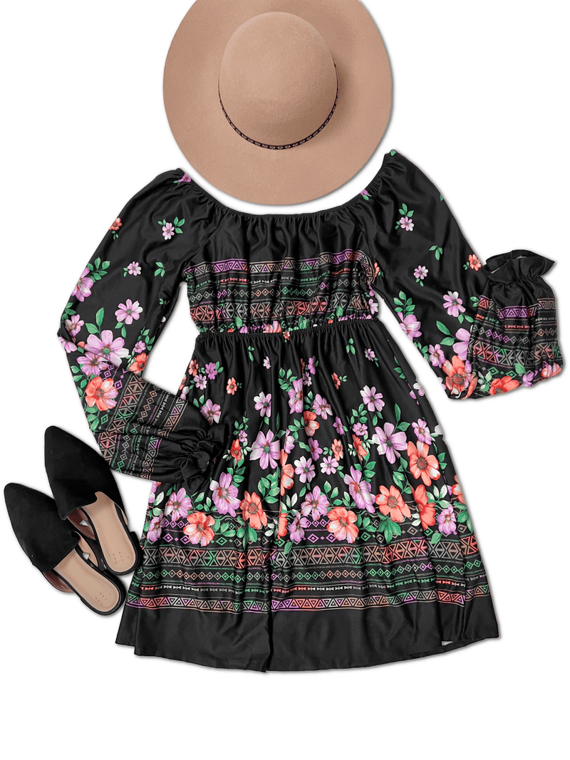 Napa Charm Dress - Three Mad Hatters Mercantile 