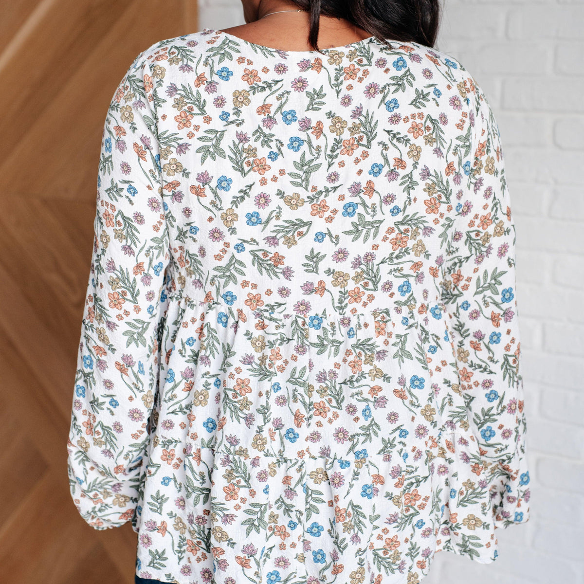 I Think I Can V-Neck Floral Top - Three Mad Hatters Mercantile 