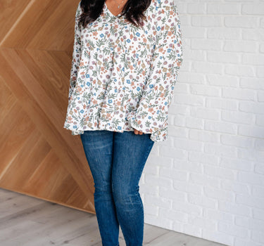 I Think I Can V-Neck Floral Top