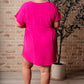 I Wanna Be Like You Dress In Fuchsia Womens Dresses   