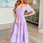 In My Carefree Era Tiered Ruffled Dress Womens Dresses   