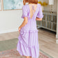 In My Carefree Era Tiered Ruffled Dress Womens Dresses   