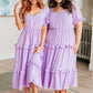 In My Carefree Era Tiered Ruffled Dress Womens Dresses   