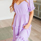 In My Carefree Era Tiered Ruffled Dress Womens Dresses   