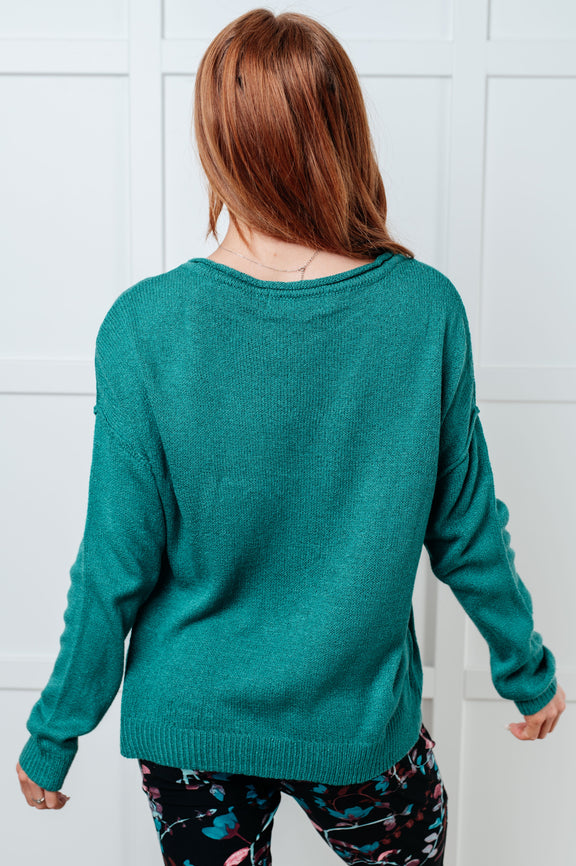 In Stitches Drop Shoulder Sweater Tops