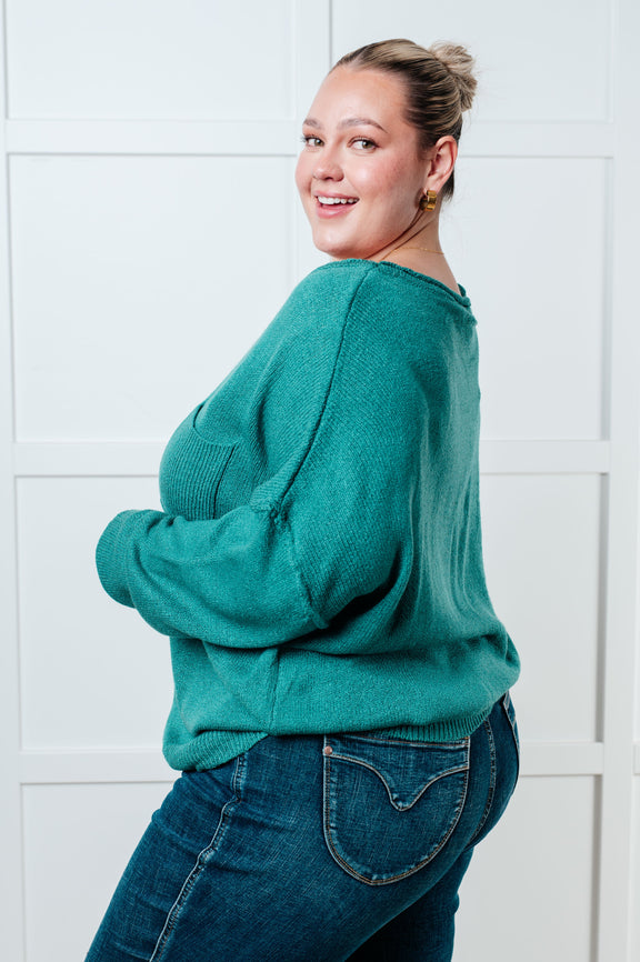 In Stitches Drop Shoulder Sweater Tops