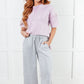 In or Out Wide Leg Cropped Pants in Light Grey Bottoms