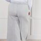 In or Out Wide Leg Cropped Pants in Light Grey Bottoms