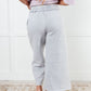 In or Out Wide Leg Cropped Pants in Light Grey Bottoms