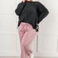 In or Out Wide Leg Cropped Pants in Light Rose Athleisure