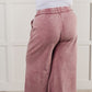 In or Out Wide Leg Cropped Pants in Light Rose Athleisure