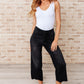 Ryan High Rise Button Fly Wide Leg Crop Jeans Womens Cropped Jeans   