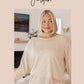 Ivory Thoughts Chenille Blouse Womens Tops   