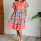 Journey On Mixed Print Dress Dresses   