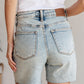 Cindy High Rise Mineral Wash Distressed Boyfriend Shorts Womens Denim Shorts   